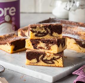 High-Protein-Marmorkuchen vom Blech