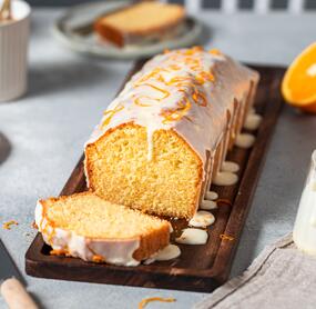 Schneller Sandkuchen mit Orange