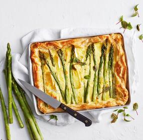 Spargeltarte mit Brie