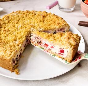 Erdbeer-Yogurette Streuselkuchen