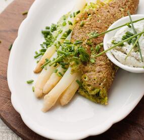 Bärlauchomelett mit Spargel