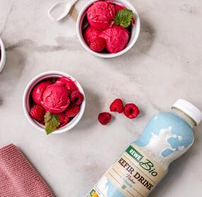 Kefir-Himbeer Eis
