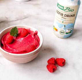 Kefir-Himbeer Eis