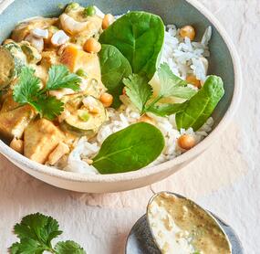 Leichtes Hähnchen-Zucchini-Curry
