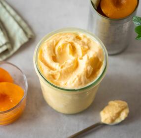 High Protein Pfirsich-Skyr-Eis
