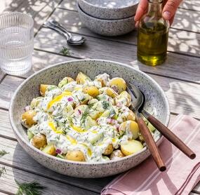 Griechischer Kartoffel-Zaziki-Salat