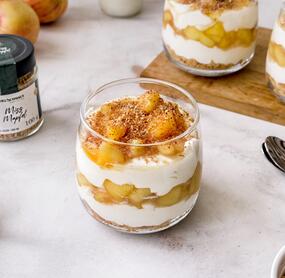 Bratapfel-Cheesecake Dessert