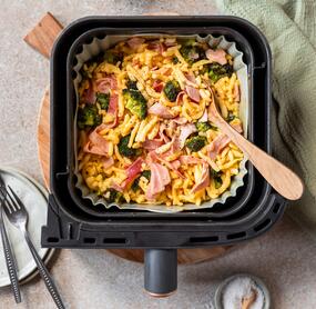 5-Zutaten-Spätzle mit Hollandaise im Airfryer