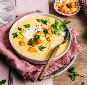 Ofenkartoffelsuppe – geröstet, püriert, geliebt