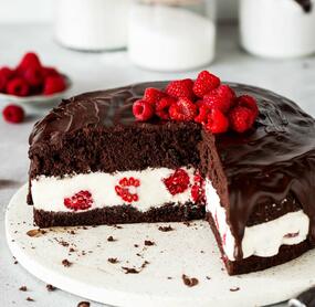 Schoko-Himbeer-Torte