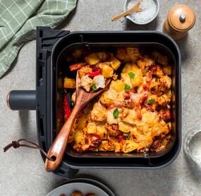 5-Zutaten-Bowl mit Hähnchen im Airfryer