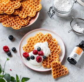 High-Protein-Waffeln mit Quark