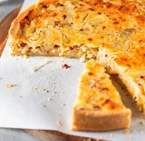 Zwiebelkuchen ohne Hefe