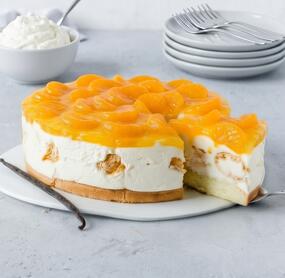 Windbeuteltorte mit Mandarinen
