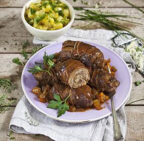 Rinderrouladen mit Pilzfüllung