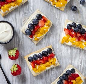 Süße Flammkuchen-Flaggen