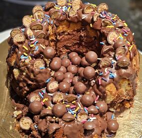 Marmorkuchen mit Knusperkugeln