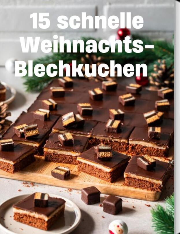 15 schnelle Weihnachts-Blechkuchen 🎄