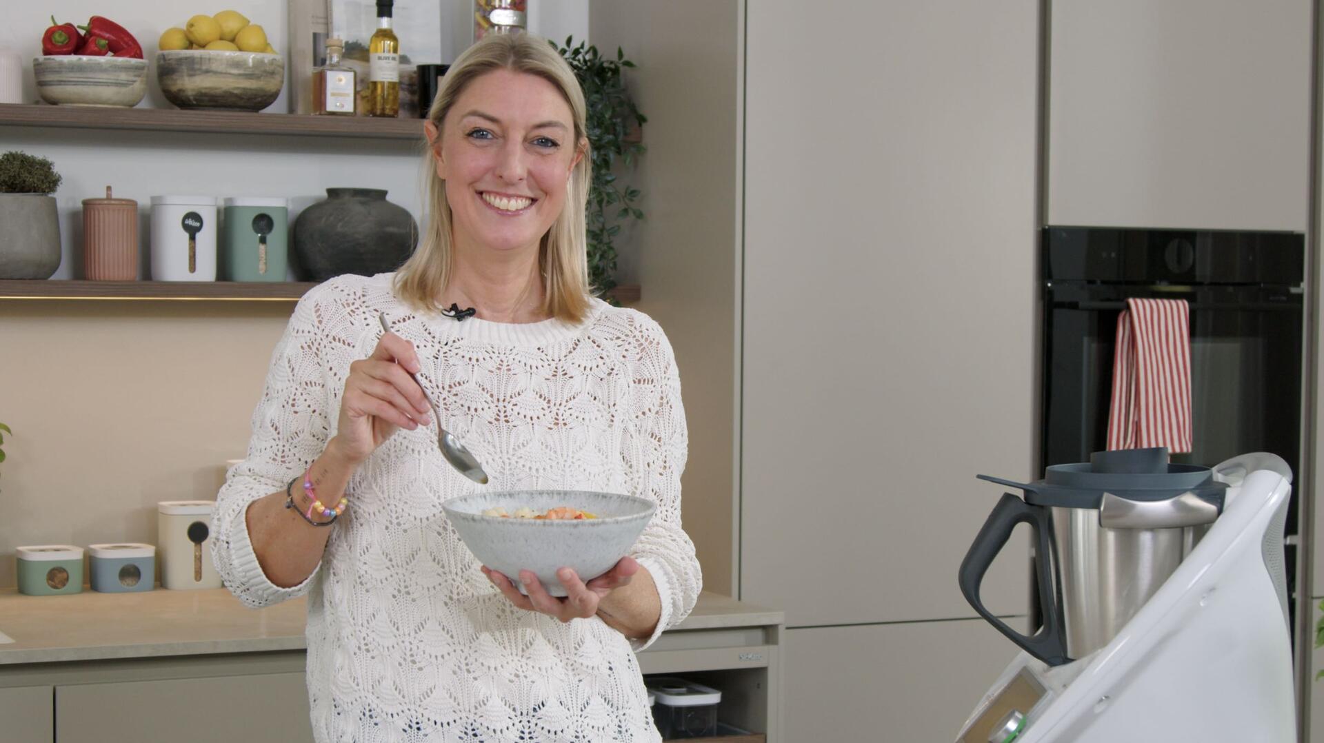 Cremige Kokossuppe mit Garnelen für den Thermomix®