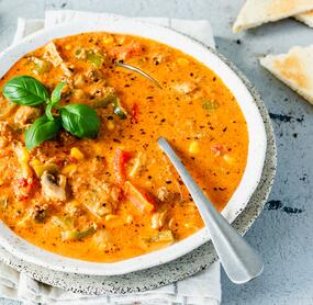 😍😍 Würzige Pizzasuppe mit Hackfleisch