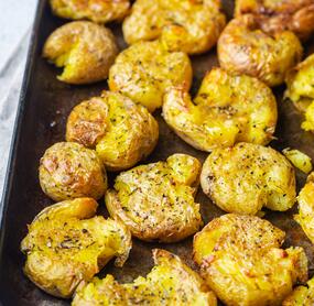 Smashed Potatoes: so crunchy