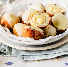 😋😋 Mini-Berliner mit Eierlikör 