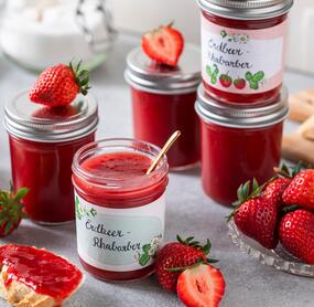 Rhabarber-Erdbeermarmelade in NUR 3 Schritten!